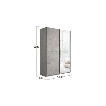 Шкаф-купе 2-х дверный «Траст» СШК 2.140.70-11.13