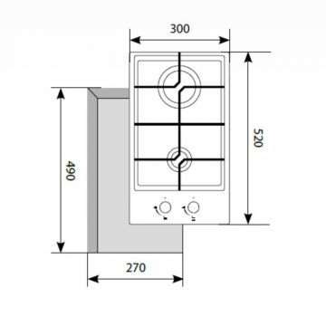 LEX GVG 321 WH ГАЗОВАЯ ВАРОЧНАЯ ПОВЕРХНОСТЬ
